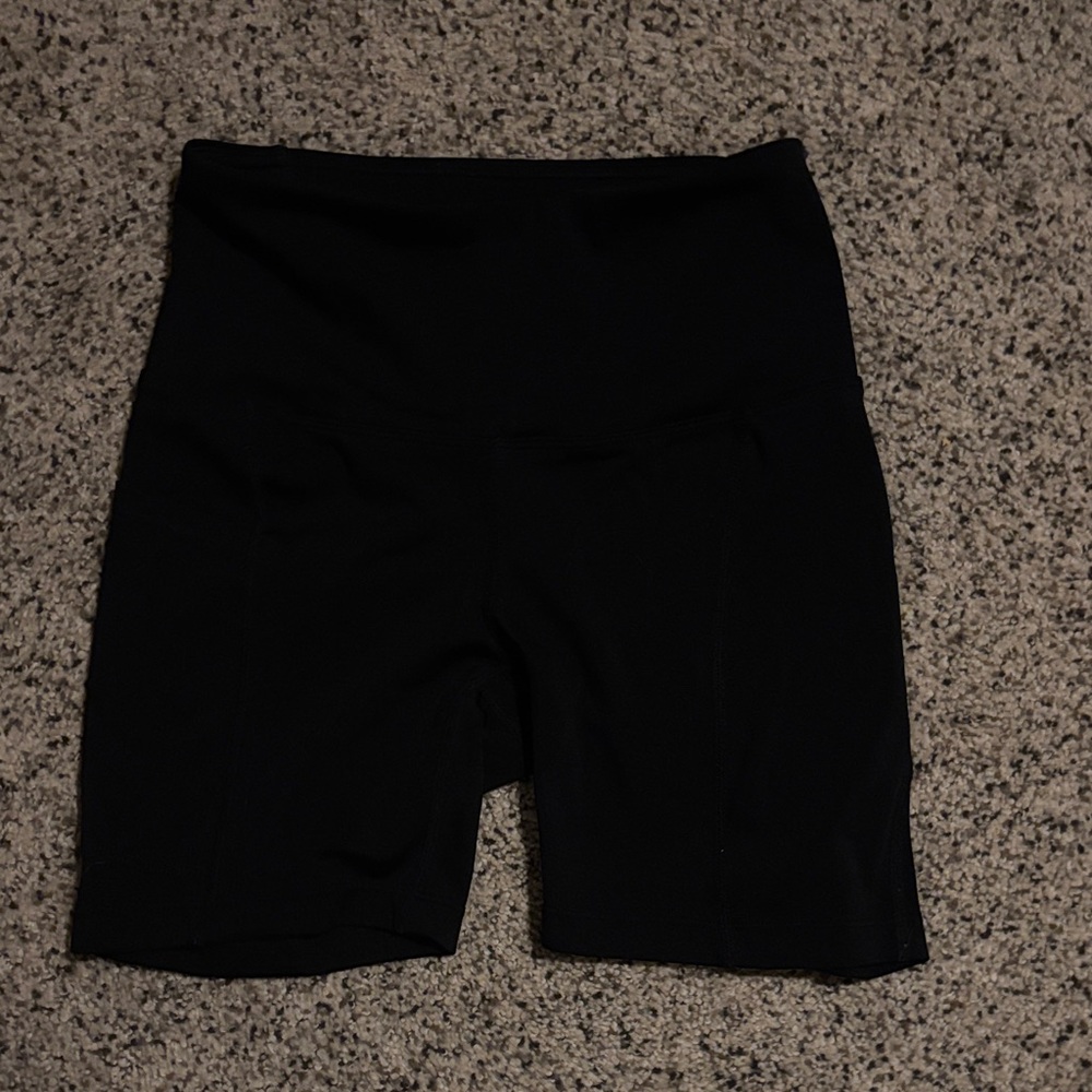 Women's Black High-Waisted Shorts
